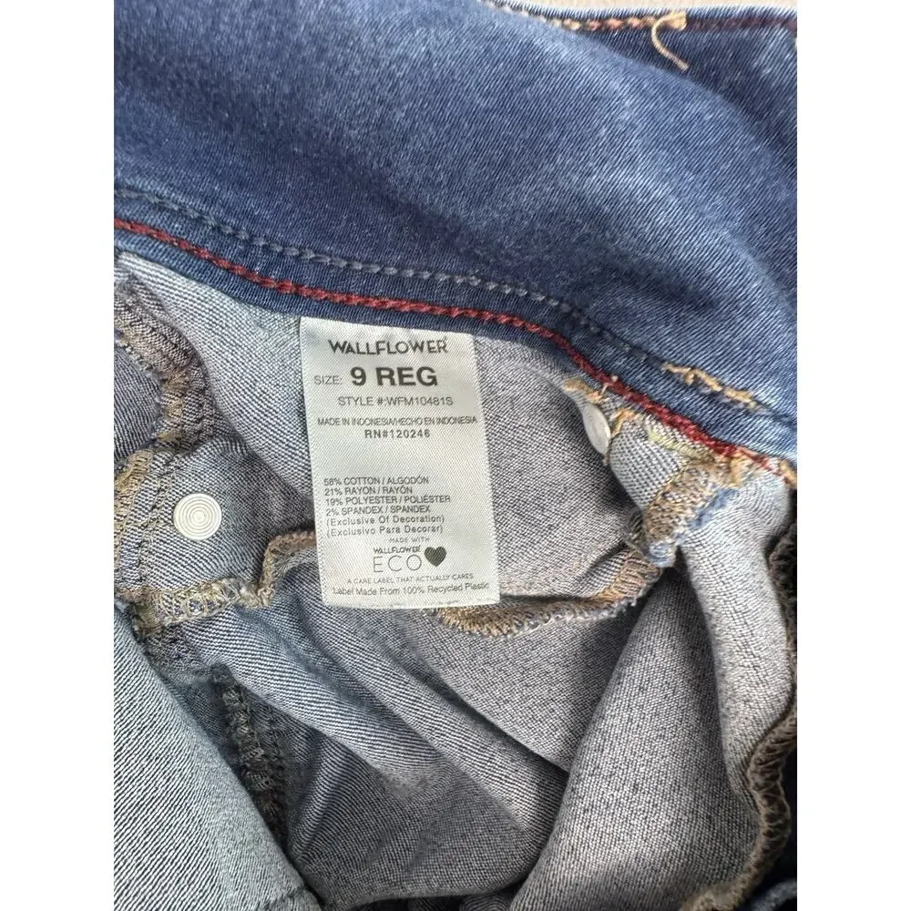 Wallflower Jeans Women's 9R Blue Low-Rise The Ultra Fit‎ Skinny